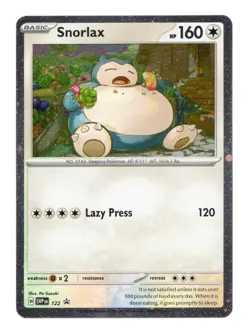 Snorlax #122 Pokemon SVPen Twilight Masquerade Promo Card - Image 1