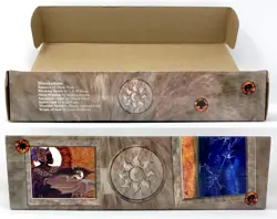 Magic The Gathering Cardboard Storage Box - White Mana Symbol (1996) MTG Vintage - Image 1