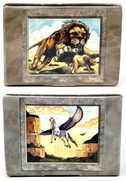 Magic The Gathering Cardboard Storage Box - White Mana Symbol (1996) MTG Vintage - Image 4