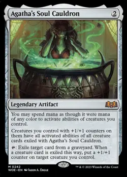 MtG Wilds of Eldraine Mythic Rare Agatha's Soul Cauldron #242 - Image 1
