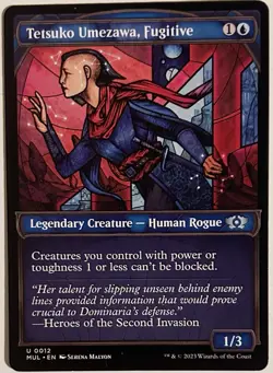 Magic The Gathering Custom Commander Deck Tetsuko Umezawa, Fugitive Mono Blue - Image 1
