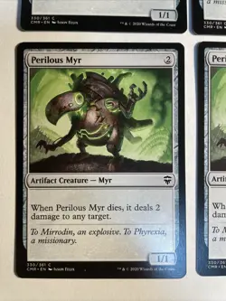4x Mtg Commander Legends Perilous Myr NM/M Magic The Gathering - Image 2