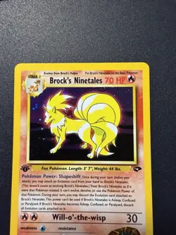 Pokemon TCG Brock's Ninetales Gym Challenge 3/132 Holo Rare 1st Edition English - Image 3
