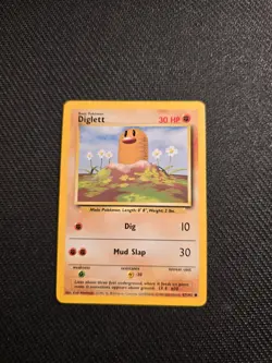 Vintage Pokemon Diglett 47/102 Base Set 1999-2000 4th Printing - Image 1