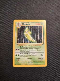 Vintage Pokemon Metapod 54/102 Base Set 1999-2000 4th Printing - Image 1