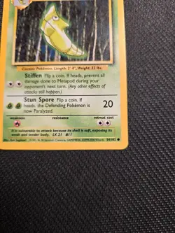 Vintage Pokemon Metapod 54/102 Base Set 1999-2000 4th Printing - Image 2