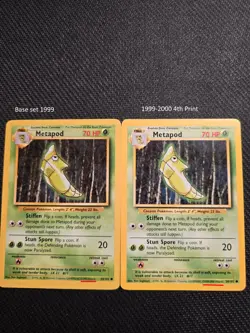 Vintage Pokemon Metapod 54/102 Base Set 1999-2000 4th Printing - Image 4