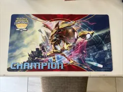 Pokemon TCG ZOROARK BREAK Gold Official City Series Playmat 2015 - CHAMPION - Image 1