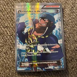 Pokemon TCG Archie's Ace in the Hole 157/160 Ultra Rare Primal Clash Light Play - Image 1