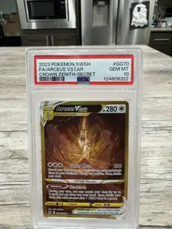 2023 POKEMON SWORD & SHIELD CROWN ZENITH SECRET FULL ART/ARCEUS VSTAR PSA 10 - Image 1