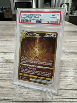 2023 POKEMON SWORD & SHIELD CROWN ZENITH SECRET FULL ART/ARCEUS VSTAR PSA 10 - Image 2