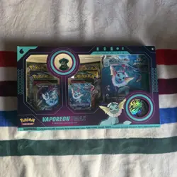 Pokemon Vaporeon VMAX Premium Collection Box Booster Promo Full Art Coin - Image 1