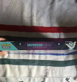 Pokemon Vaporeon VMAX Premium Collection Box Booster Promo Full Art Coin - Image 3