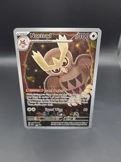 Pokemon TCG Noctowl SVP141 Stellar Crown Black Star Promo Holo - Image 1