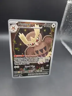 Pokemon TCG Noctowl SVP141 Stellar Crown Black Star Promo Holo - Image 2