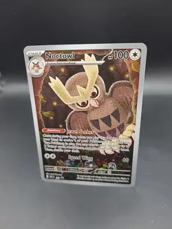 Pokemon TCG Noctowl SVP141 Stellar Crown Black Star Promo Holo - Image 3