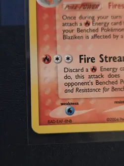 Blaziken 3/109 Ruby and Sapphire Holo Pokemon TCG Holo Rare MP - Image 5
