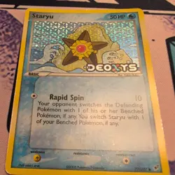 STARYU 77/107 EX DEOXYS REVERSE HOLO STAMPED POKEMON TCG 2005 NM - Image 1