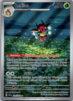 Pokemon TCG Ledian Illustration Rare SV07: Stellar Crown 144/142 NM - Image 1