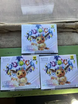 Pokemon TCG Scarlet & Violet Prismatic Evolutions ETB Lot of 3 - Image 3