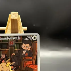 Pokemon Team Rocket's Meowth 203/182 Destined Rivals Illustration Rare NM - Image 4