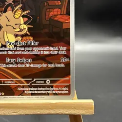 Pokemon Team Rocket's Meowth 203/182 Destined Rivals Illustration Rare NM - Image 5