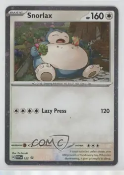 Snorlax (TWM Three Pack Blisters) Pokemon Scarlet & Violet Black Star Promo #122 - Image 1