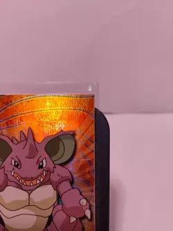 Pokemon TV Animation Edition #34 Nidoking Foil Holo Topps Black Label NM - Image 3