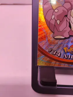 Pokemon TV Animation Edition #34 Nidoking Foil Holo Topps Black Label NM - Image 5
