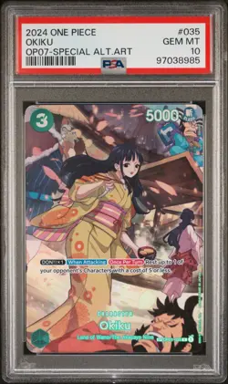One Piece Okiku OP01-035 PSA 10 ENG - Image 1