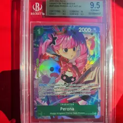 2025 One Piece Perona (Alternate Art) OP12-034 Legacy of the Master BGS 9.5 Gem - Image 1