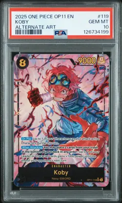 PSA 10 GEM MINT - KOBE SEC ALT OP11-119 - One Piece A FIST OF DIVINE SPEED - Image 1