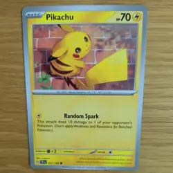PIKACHU 051/162 POKEMON CARD (TEMPORAL FORCES SET) - Image 1