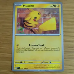 PIKACHU 051/162 POKEMON CARD (TEMPORAL FORCES SET) - Image 2