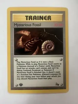 Pokemon MYSTERIOUS FOSSIL 1st Edition Common Card 62/62 Fossil Set WoTC - LP/NM - Image 1