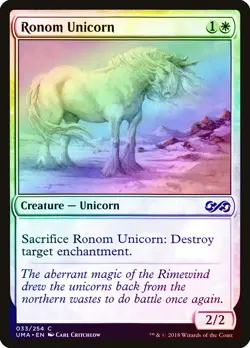 Ronom Unicorn FOIL Ultimate Masters NM White Common MAGIC MTG CARD ABUGames - Image 1