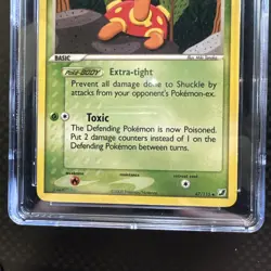 Pokemon TCG Unseen Forces Shuckle Card 2005 47/115 Non-Holo CGC Pristine 10 - Image 2