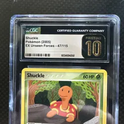 Pokemon TCG Unseen Forces Shuckle Card 2005 47/115 Non-Holo CGC Pristine 10 - Image 3