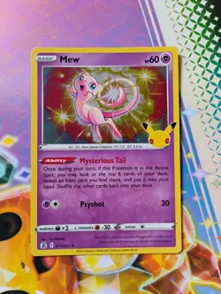 Pokemon Tcg Celebrations Lot-(10) Pack Fresh NM Cards- Mew 11/25 - Image 2