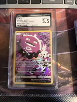 Pokemon Koffing TCG Full Art Holo Card Secret, 243/236, Sm-Cosmic Eclipse - Image 1