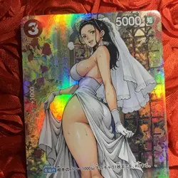 Nico Robin ONE PIECE BRIDE White Waifu ACG Holo Girl Anime Card Lift Up - Image 2
