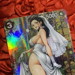 Nico Robin ONE PIECE BRIDE White Waifu ACG Holo Girl Anime Card Lift Up - Image 5