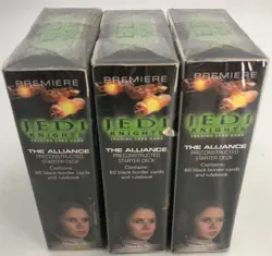 (3) Star Wars Jedi Knights Alliance Card Game 2001 Decipher CCG Starter Deck Lot - Image 2
