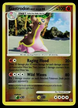 Pokemon Card - Gastrodon West Sea Secret Wonders 9/132 Reverse Holo - Image 1