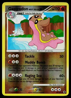 Pokemon Card - Gastrodon West Sea Rising Rivals 22/111 Reverse Holo - Image 1