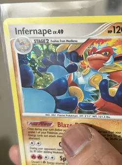 Infernape 3/100 D&P Stormfront Pokemon Card Holo Foil Rare Near Mint - Image 3