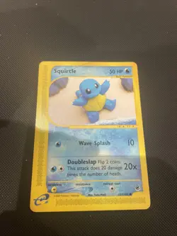 Pokemon Squirtle TCG Expedition Base Set Card 131/165 Regular Common - Image 1