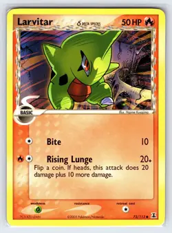 Larvitar 73/113 2005 EX Delta Species Pokemon Card Non Holo Common - Vlp - Image 1