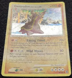 Gastrodon 9/132 Holo Rare 2007 Pokemon Card Secret Wonders Holo Bleed Error LP - Image 2