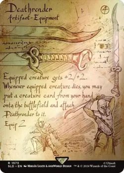 MTG English Deathrender (Rainbow Foil) NM Foil Secret Lair - Image 1